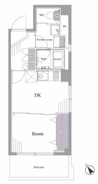 エムエフ新橋　間取り