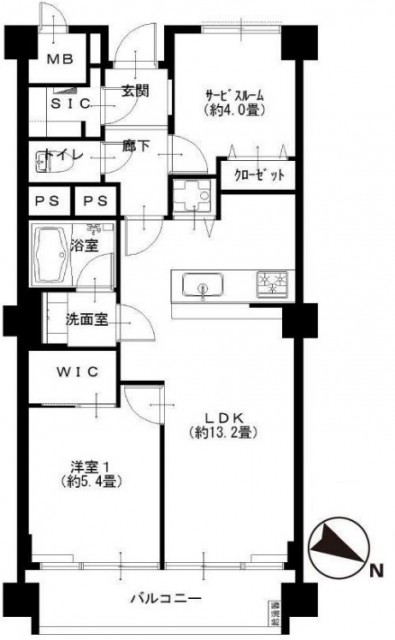 シャトー赤坂台　間取図