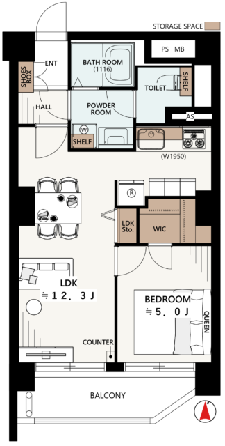 マンション大崎　間取り図