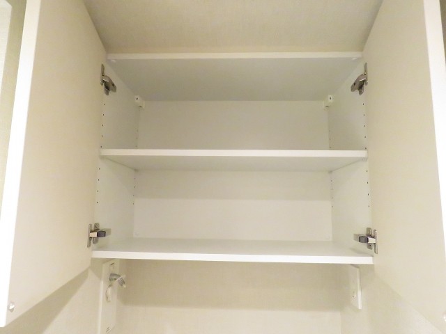 パークハウス目黒学芸大学プレイス　洗濯機置場上の収納