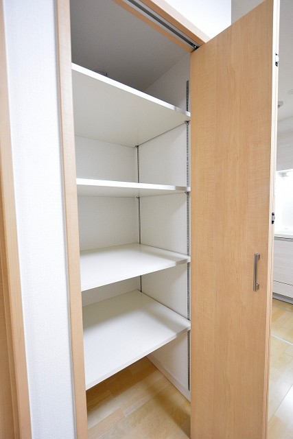 ニューウェルハイツ高輪　サニタリールームの収納スペース