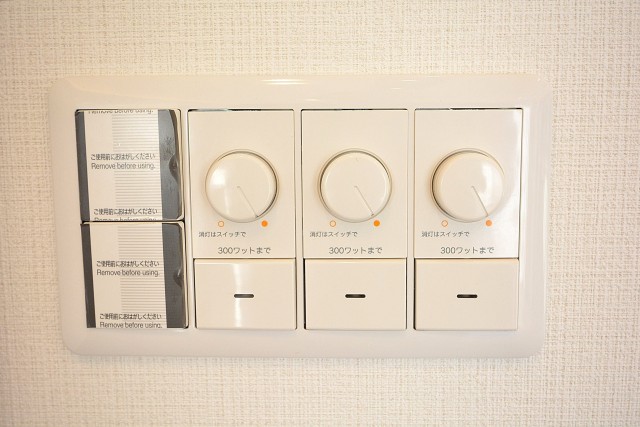 GSハイム南青山　LDK照明の調光スイッチ