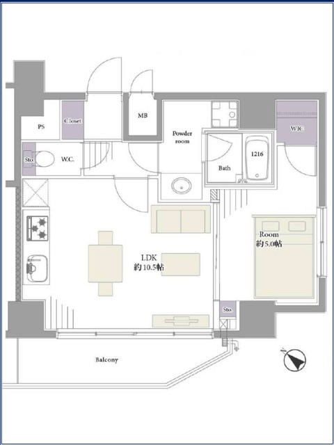 0センチュリー巣鴨間取り