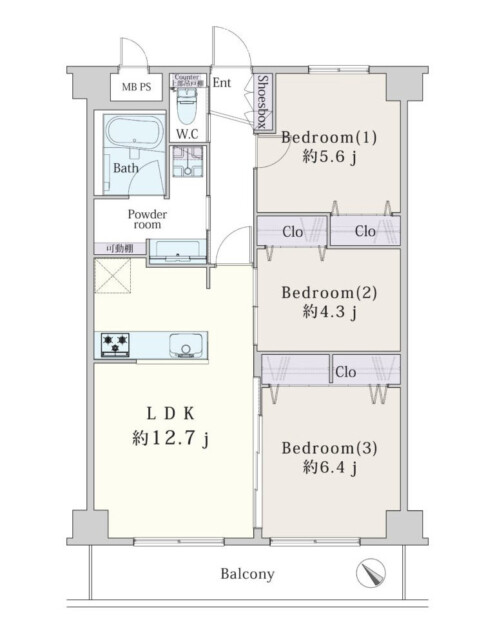 五反田南ハイツ　間取り図