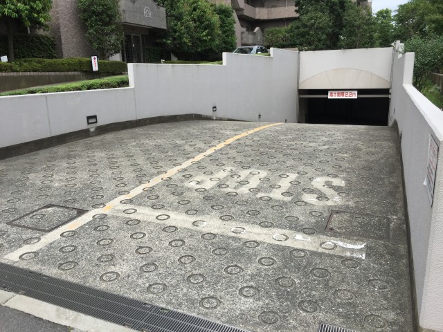 桜丘フラット　マンション敷地内