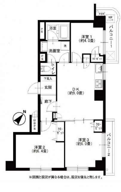 セブンスターマンション中目黒　図面