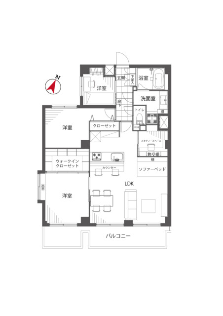 メゾン小石川　間取り図