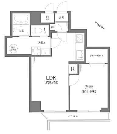 パレドール日本橋　間取り図