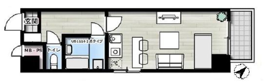 日神プラザ中目黒　間取り図