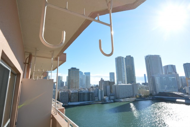 築地永谷コーポラス バルコニー