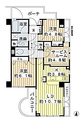 ジェイパーク桜新町 間取り図 ジェイパーク桜新町 間取り図