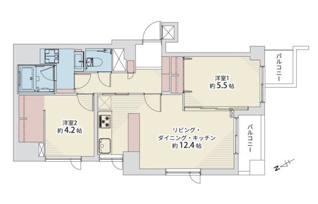 南青山ユニハイツ　間取り図