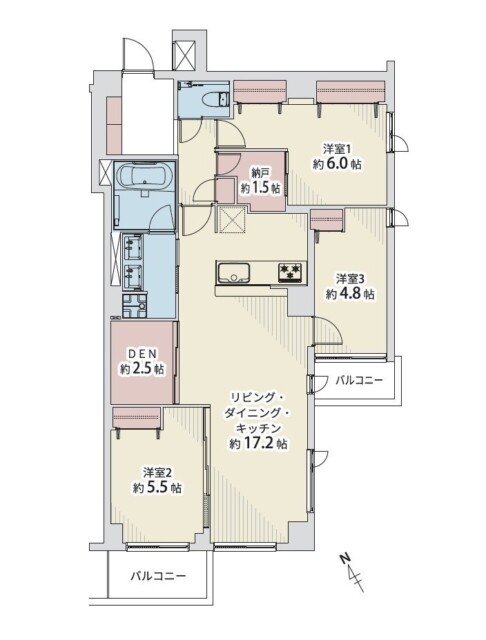南青山ユニハイツ　間取り図