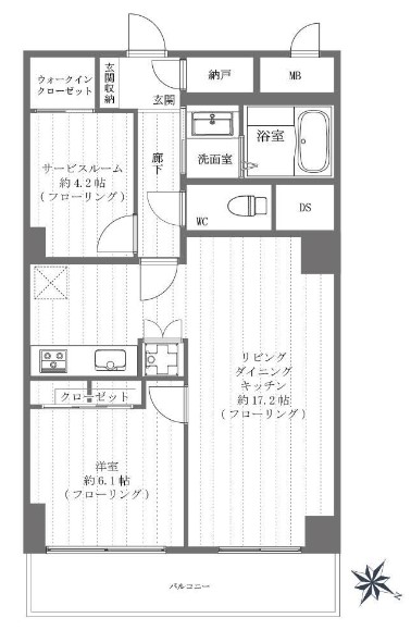 麻布東町マンション　間取り図