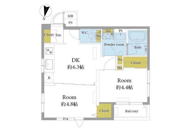 クレッセント池尻大橋　間取り図