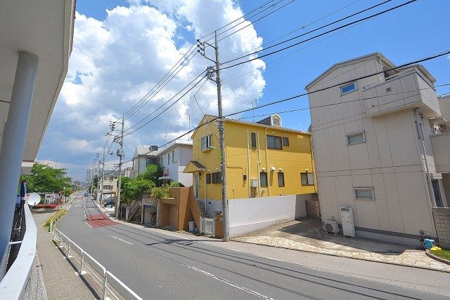 上馬マンション バルコニー 