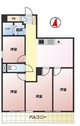北大塚ハイツ　間取り図