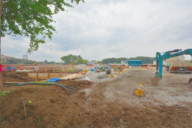 馬事公苑工事中 