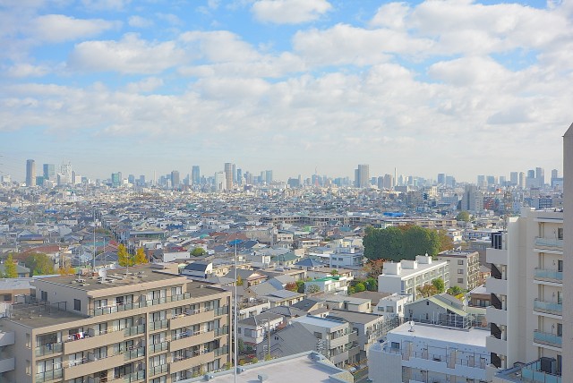 柿の木坂パレス 外廊下