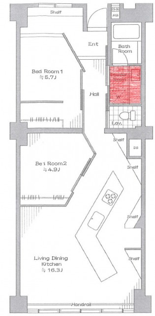 グリーンヒル新宿 洗面