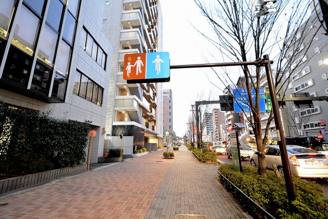渋谷ー神泉周辺 (9)歩行者_自転車道路