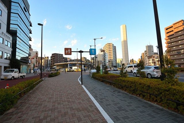渋谷ー神泉周辺 歩行者_自転車道路