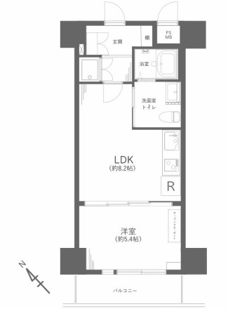 ニューハイツ八丁堀間取り図