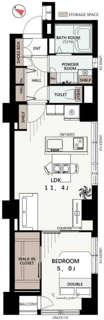 常盤松葵マンション　間取り図