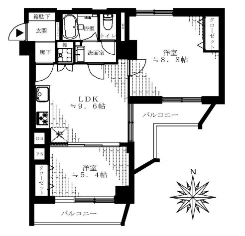 ニューハイム池上　間取り図