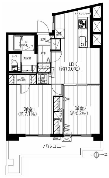 上高田四丁目団地　間取り