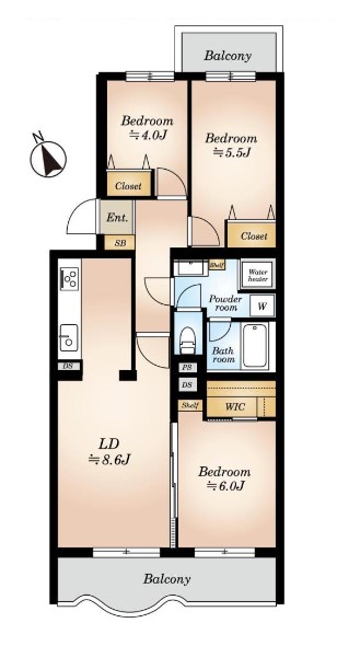 上高井戸ヒミコマンション　間取り図