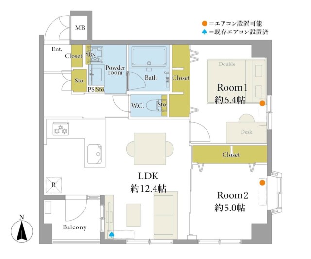 カインドステージ四谷三丁目　間取り図