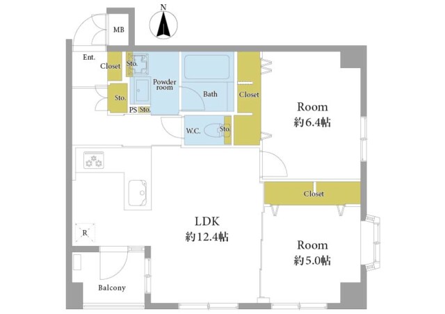 カインドステージ四谷三丁目　間取り図