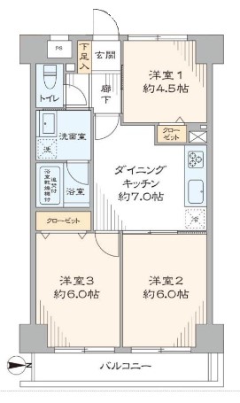サンライズ上馬　間取り図