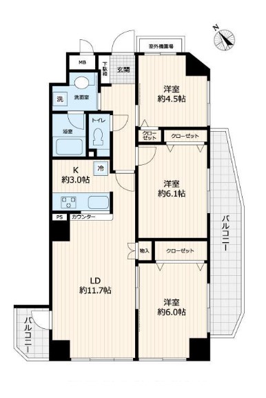 朝日クレス・パリオ西落合 間取り図 朝日クレス・パリオ西落合 間取り図
