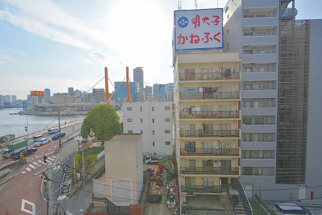 新大橋永谷マンションバルコニー