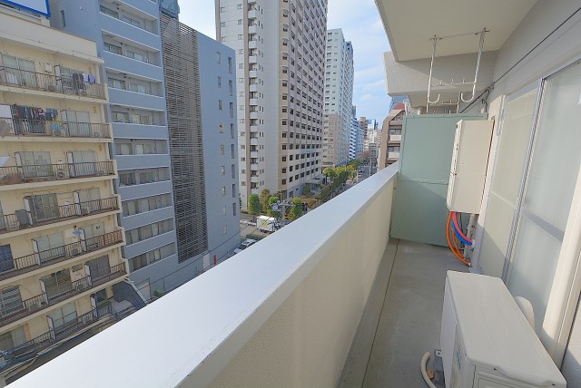 新大橋永谷マンションバルコニー