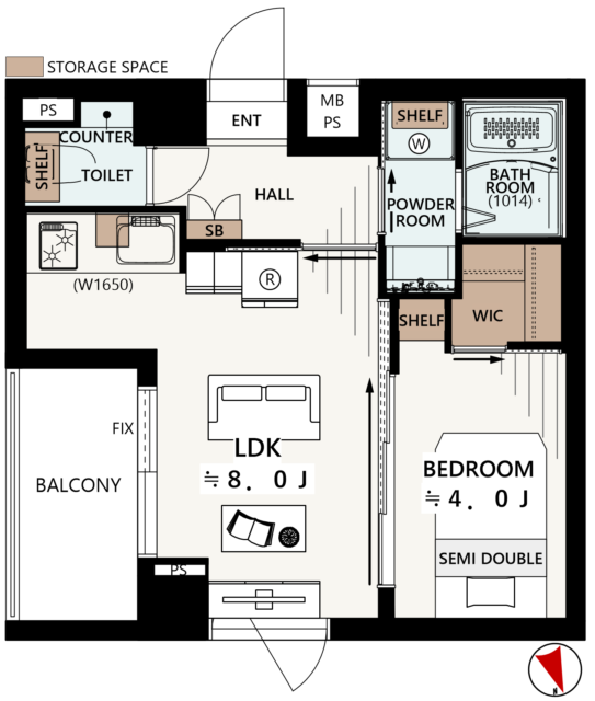 パティオ西早稲田　間取り図