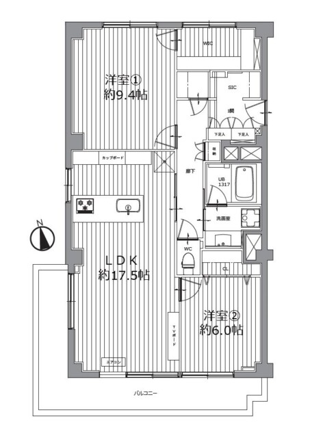 コープ高輪　間取り図