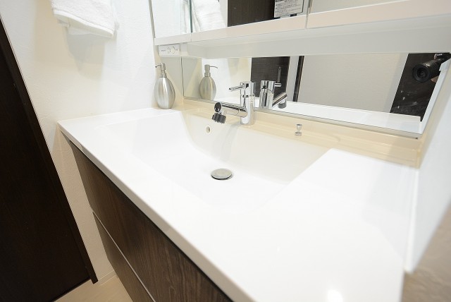 南平台マンション 洗面