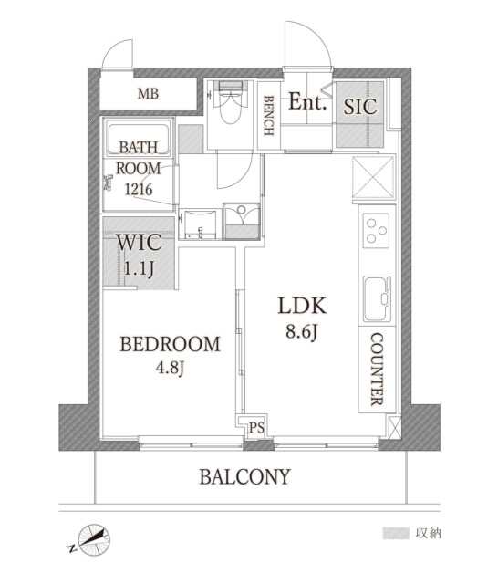 シャンボール恵比寿　間取り図
