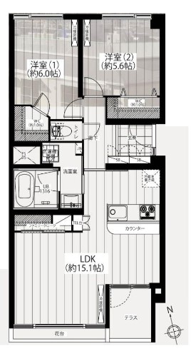 川口アパートメント　間取り図