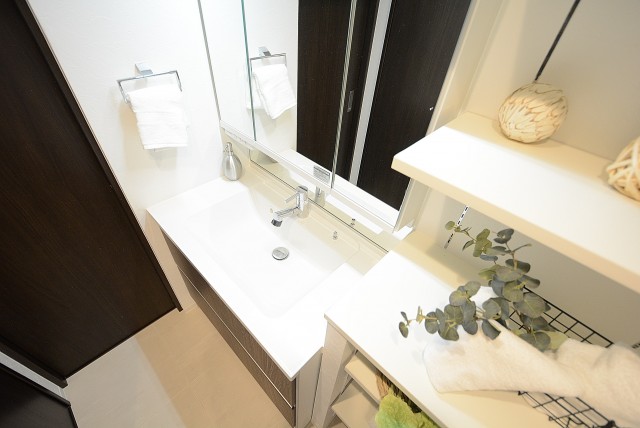 南平台マンション 洗面