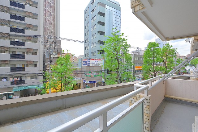 朝日白山マンション バルコニー