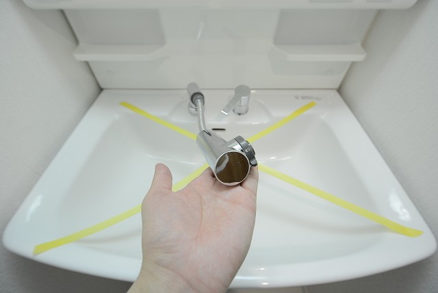 朝日白山マンション 洗面