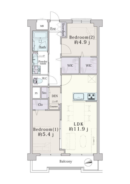 砧公園ヒミコマンション　間取り図