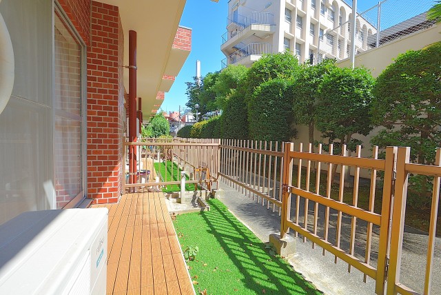 サンビューハイツ渋谷 ウッドデッキ