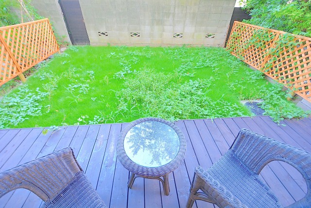 馬事公苑前ハイム ウッドデッキ