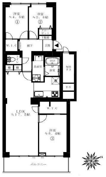 上野毛ハイム 間取り 上野毛ハイム 間取り