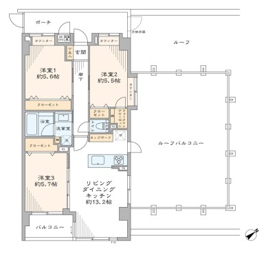 キャニオングランデ碑文谷南　間取り図